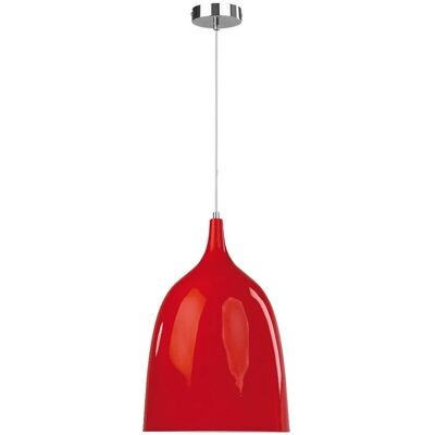 Lampada a sospensione Homemania Joe - Rosso - Metallo - 27x27x110cm - Luce da soffitto Lampada a sospensione Homemania Joe - Rosso - Metallo - 27x27x110cm - Luce da soffitto