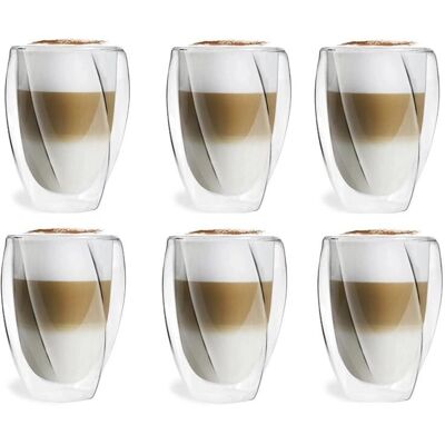 Vialli Design Szklanki z podwójną ścianką - 300ml - 2/4/6 szt Vialli Design Szklanki z podwójną ścianką - 300ml - 2/4/6 szt