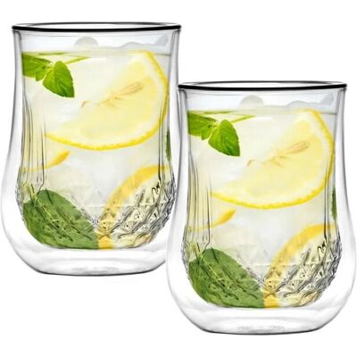 Vialli Design Zestaw Podwójnie ściankowych Szkłek - 300ml - Naczynia Vialli Design Zestaw Podwójnie ściankowych Szkłek - 300ml - Naczynia