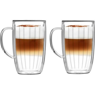 Vialli Design - Tulip 8975 - 2 x 350 ml - Uchwyt - Naczynia szklane Vialli Design - Tulip 8975 - 2 x 350 ml - Uchwyt - Naczynia szklane