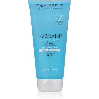 Dermedic Hydrain3 Hialuro Cremiges Reinigungs-Gel - Gesichtswäsche für empfindliche Haut Dermedic Hydrain3 Hialuro Cremiges Reinigungs-Gel - Gesichtswäsche für empfindliche Haut
