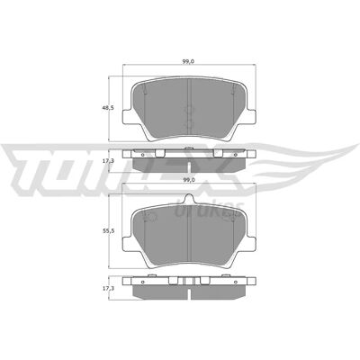 Kit de plaquettes de frein TOMEX brakes TX 19-17 - Jeu de plaquettes - Publicité Kit de plaquettes de frein TOMEX brakes TX 19-17 - Jeu de plaquettes - Publicité