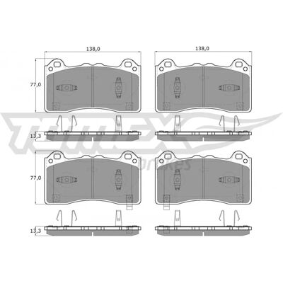 TOMEX Brakes 60-70 Plaquettes de frein - Brake Pads - Publicité TOMEX Brakes 60-70 Plaquettes de frein - Brake Pads - Publicité