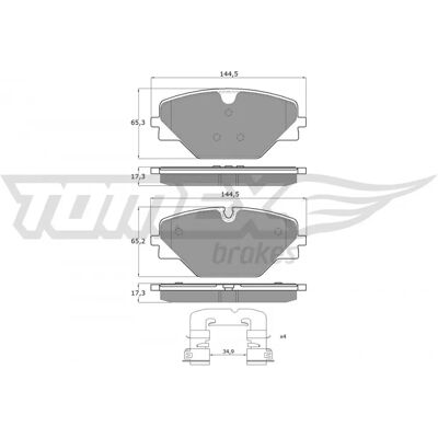 TOMEX Brakes 60-82 Plaquettes de frein - Brake Pads - Publicité TOMEX Brakes 60-82 Plaquettes de frein - Brake Pads - Publicité