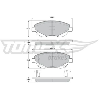 TOMEX Brakes 1720 - Bremsbeläge TOMEX Brakes 1720 - Bremsbeläge