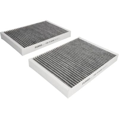 PURRO PUR-PC3038C-2 Car Cabin Filter - Active Charcoal, Pollen, 261x184x30 mm PURRO PUR-PC3038C-2 Car Cabin Filter - Active Charcoal, Pollen, 261x184x30 mm
