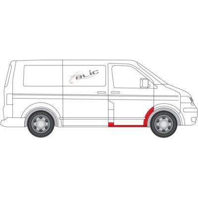 Blic Seuil de porte avant droit pour VW Transporter T5 Blic Seuil de porte avant droit pour VW Transporter T5