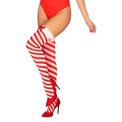 Bas Kissmas rouges Obsessive - Élastiques, Ludiques, Durables Bas Kissmas rouges Obsessive - Élastiques, Ludiques, Durables