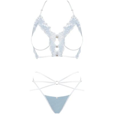 Zestaw Deilana od Obsessive - Jasnoniebieski L/XL Bielizna Zestaw Deilana od Obsessive - Jasnoniebieski L/XL Bielizna