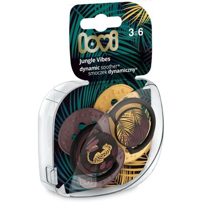 Lovi Jungle Vibes 3-6m Sucette - Silicône - Publicité Lovi Jungle Vibes 3-6m Sucette - Silicône - Publicité