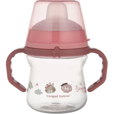 Canpol Babies Pink FirstCup - Gobelet d'apprentissage 150ml - Publicité Canpol Babies Pink FirstCup - Gobelet d'apprentissage 150ml - Publicité