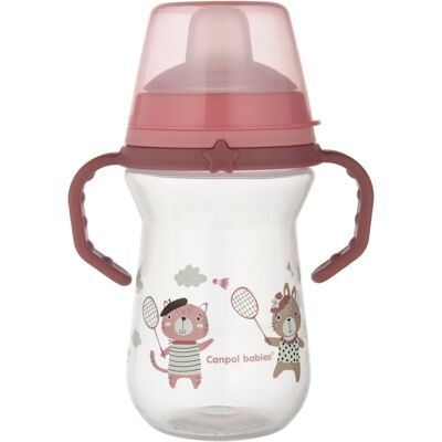 Canpol Babies Rosa Babybecher mit Griffen - Babybecher Canpol Babies Rosa Babybecher mit Griffen - Babybecher