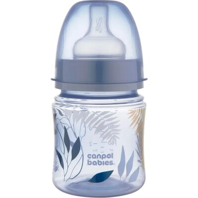 Canpol babies EasyStart Gold Babyflasche - 120ml, Blau, Anti-Kolik, BPA-frei Canpol babies EasyStart Gold Babyflasche - 120ml, Blau, Anti-Kolik, BPA-frei