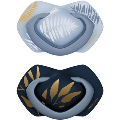 Canpol babies Light Touch Gold Schnuller - 6-18m Blue 2 St. Canpol babies Light Touch Gold Schnuller - 6-18m Blue 2 St.