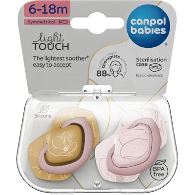 Canpol babies Light Touch Gold Pink Schnuller - Schnuller Canpol babies Light Touch Gold Pink Schnuller - Schnuller