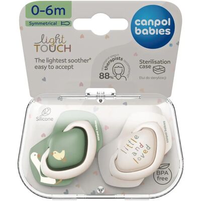 Canpol babies GOOSE Unisex Schnuller - 0-6 Monate, 2 St. Canpol babies GOOSE Unisex Schnuller - 0-6 Monate, 2 St.