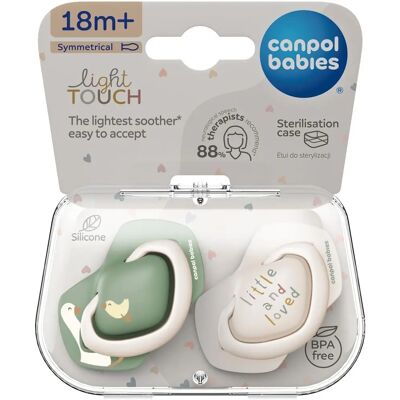 Canpol babies GOOSE Schnuller 18m+ 2 St. - Ensemble de sucettes et tétines - Publicité Canpol babies GOOSE Schnuller 18m+ 2 St. - Ensemble de sucettes et tétines - Publicité
