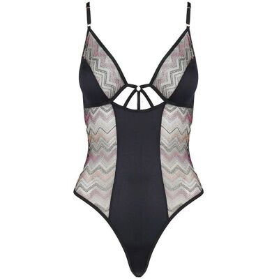 Casmir Lagerta Satin-Body - Geometrisches Dreieck-Ausschnitt - Sexy Dessous Casmir Lagerta Satin-Body - Geometrisches Dreieck-Ausschnitt - Sexy Dessous
