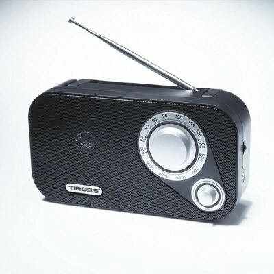Radio portable alimenté par piles Tiross Ts462 - Radio - Publicité Radio portable alimenté par piles Tiross Ts462 - Radio - Publicité
