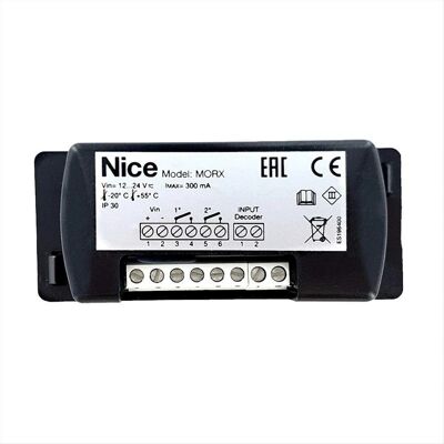 Nice - Dekoder dla czytnika zbliżeniowego - obsługuje 4 przełączniki - 255 kart Nice - Dekoder dla czytnika zbliżeniowego - obsługuje 4 przełączniki - 255 kart