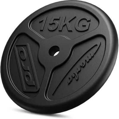 Marbo Sport MW-O15-slim 15kg odlewany żeliwny talerz - Talerz Marbo Sport MW-O15-slim 15kg odlewany żeliwny talerz - Talerz