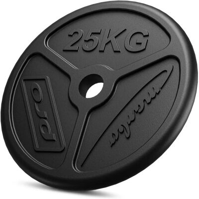 Olympijska talerz z żeliwa 25kg - ø51mm otwór Olympijska talerz z żeliwa 25kg - ø51mm otwór