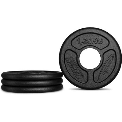 Plaque de poids en fonte Marbo Sport 1,25kg - Olympique Plaque de poids en fonte Marbo Sport 1,25kg - Olympique