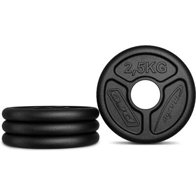 Disque de poids olympique en fonte - 2,5kg, ø51mm Disque de poids olympique en fonte - 2,5kg, ø51mm