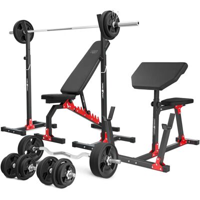 Zestaw do ćwiczeń Marbo Sport regulowany - 113kg Zestaw do ćwiczeń Marbo Sport regulowany - 113kg