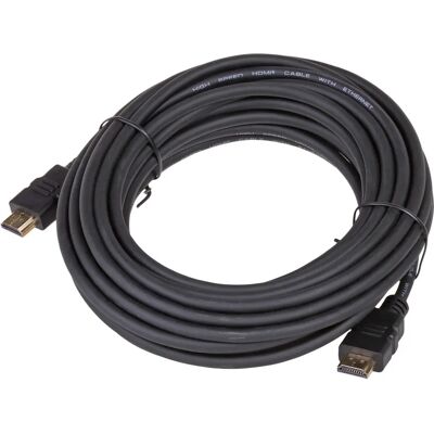 HDMI-kábel Akyga AK-HD-100A - 10 m, Fekete, HDMI 1.4, Aranyozott HDMI-kábel Akyga AK-HD-100A - 10 m, Fekete, HDMI 1.4, Aranyozott
