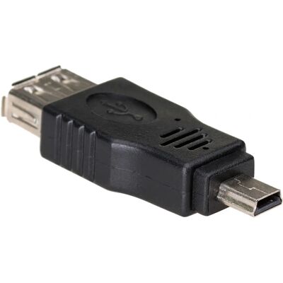 Adaptateur USB Akyga - Mini USB à USB-A - Noir - Prend en charge OTG - Publicité Adaptateur USB Akyga - Mini USB à USB-A - Noir - Prend en charge OTG - Publicité