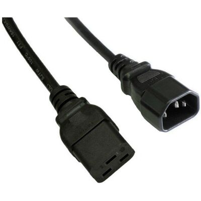Akyga AK-UP-02 Stromkabel - 1,8 m - Schwarz - C14 auf C19 Akyga AK-UP-02 Stromkabel - 1,8 m - Schwarz - C14 auf C19