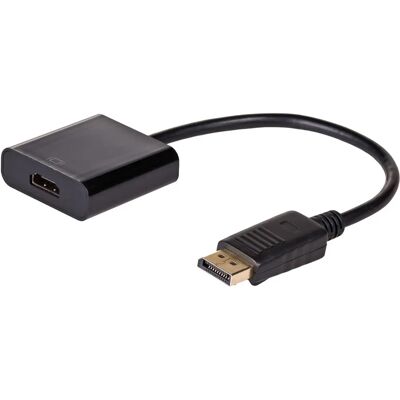 Akyga AK-AD-11 DisplayPort auf HDMI Adapter - 15cm Schwarz Akyga AK-AD-11 DisplayPort auf HDMI Adapter - 15cm Schwarz