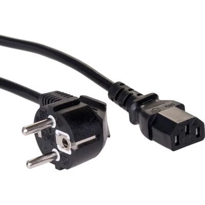Akyga AK-PC-06A Stromkabel - Schwarz - 3m - IEC C13 Akyga AK-PC-06A Stromkabel - Schwarz - 3m - IEC C13