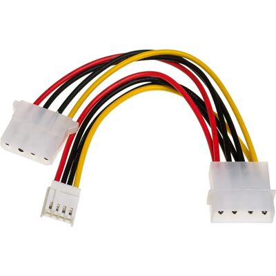 Akyga AK-CA-14 Netzwerkkabel-Adapter - 0,15 m - Molex zu Molex Akyga AK-CA-14 Netzwerkkabel-Adapter - 0,15 m - Molex zu Molex