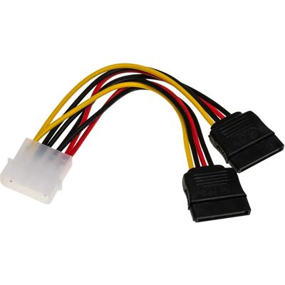 Akyga Modell AK-CA-16 Stromkabel - 0,15m, Molex zu SATA Adapter Akyga Modell AK-CA-16 Stromkabel - 0,15m, Molex zu SATA Adapter