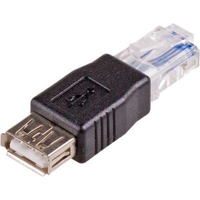 Akyga AK-AD-27 Schwarzer USB 2.0 zu RJ45 Netzwerkkabel Akyga AK-AD-27 Schwarzer USB 2.0 zu RJ45 Netzwerkkabel