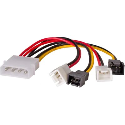 Akyga Weiß SATA Kabel 0,15m - Molex 4-pol auf 3-pol Akyga Weiß SATA Kabel 0,15m - Molex 4-pol auf 3-pol