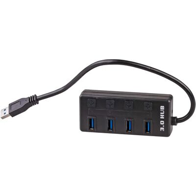 Akyga AK-AD-33 USB-Hub 4 Ports - Schwarz Akyga AK-AD-33 USB-Hub 4 Ports - Schwarz