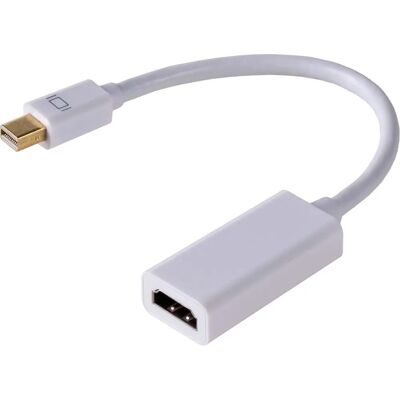 Akyga AK-AD-38 Blanc 0,15 m Adaptateur Mini DisplayPort à HDMI - Câble Vidéo Akyga AK-AD-38 Blanc 0,15 m Adaptateur Mini DisplayPort à HDMI - Câble Vidéo