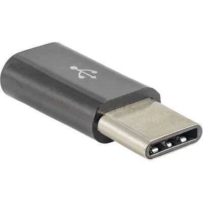 Akyga AK-AD-46 Micro USB auf USB-C Adapter - Schwarz Akyga AK-AD-46 Micro USB auf USB-C Adapter - Schwarz