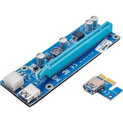 Akyga Risereinsteiger PCI-E 1x - 16x AK-CA-64 USB 3.0 - Grafikkartenhalter Akyga Risereinsteiger PCI-E 1x - 16x AK-CA-64 USB 3.0 - Grafikkartenhalter