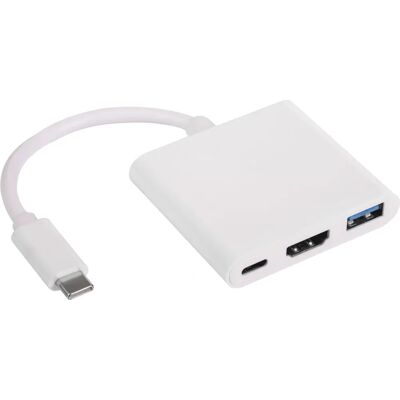Akyga AK-AD-57 USB-C Hub med HDMI och 4 portar - 4K-stöd Akyga AK-AD-57 USB-C Hub med HDMI och 4 portar - 4K-stöd