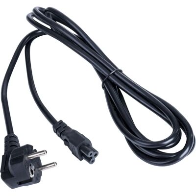Akyga AK-NB-10A Stromkabel - 3m, Schwarz, CEE7/7 zu C5 Akyga AK-NB-10A Stromkabel - 3m, Schwarz, CEE7/7 zu C5