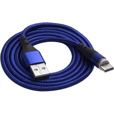 Câble USB Magnétique Akyga AK-USB-42 - 1m, Bleu, Transfert et Charge Câble USB Magnétique Akyga AK-USB-42 - 1m, Bleu, Transfert et Charge