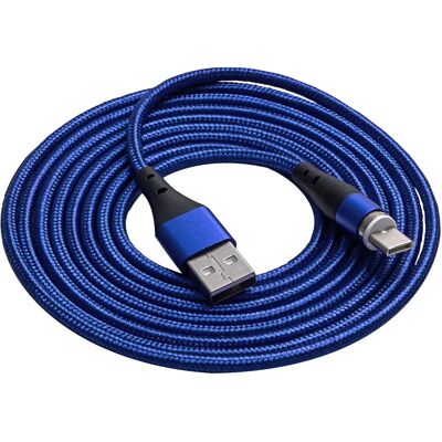 Akyga AK-USB-43 Magnetischer USB-Kabel 2m - Blau - USB Typ C zu USB A Akyga AK-USB-43 Magnetischer USB-Kabel 2m - Blau - USB Typ C zu USB A