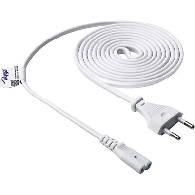 Akyga AK-RD-06A Virtaputki - 1,5 m - IEC C7 - Valkoinen Akyga AK-RD-06A Virtaputki - 1,5 m - IEC C7 - Valkoinen