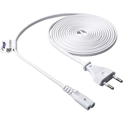 Akyga AK-RD-07A Netzteilkabel - 3m, Weiß, C7/IEC C7, Eurostecker Akyga AK-RD-07A Netzteilkabel - 3m, Weiß, C7/IEC C7, Eurostecker