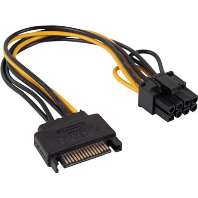 Adaptateur de câble d'alimentation Akyga AK-CA-80 - Conversion PCIe SATA interne Adaptateur de câble d'alimentation Akyga AK-CA-80 - Conversion PCIe SATA interne