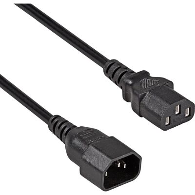 Akyga AK-PC-07C Voeding Kabel - 3m, Zwart, IEC C14 C13 Akyga AK-PC-07C Voeding Kabel - 3m, Zwart, IEC C14 C13